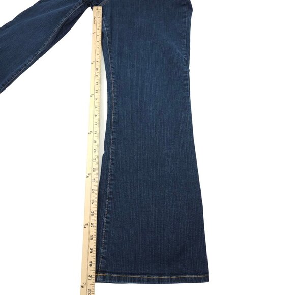 NYD Jeans Flare Leg Jeans Womens Size 18 High Rise Dark Wash Stretch Denim - Picture 5 of 15